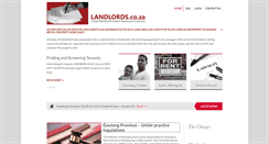 Desktop Screenshot of landlords.co.za